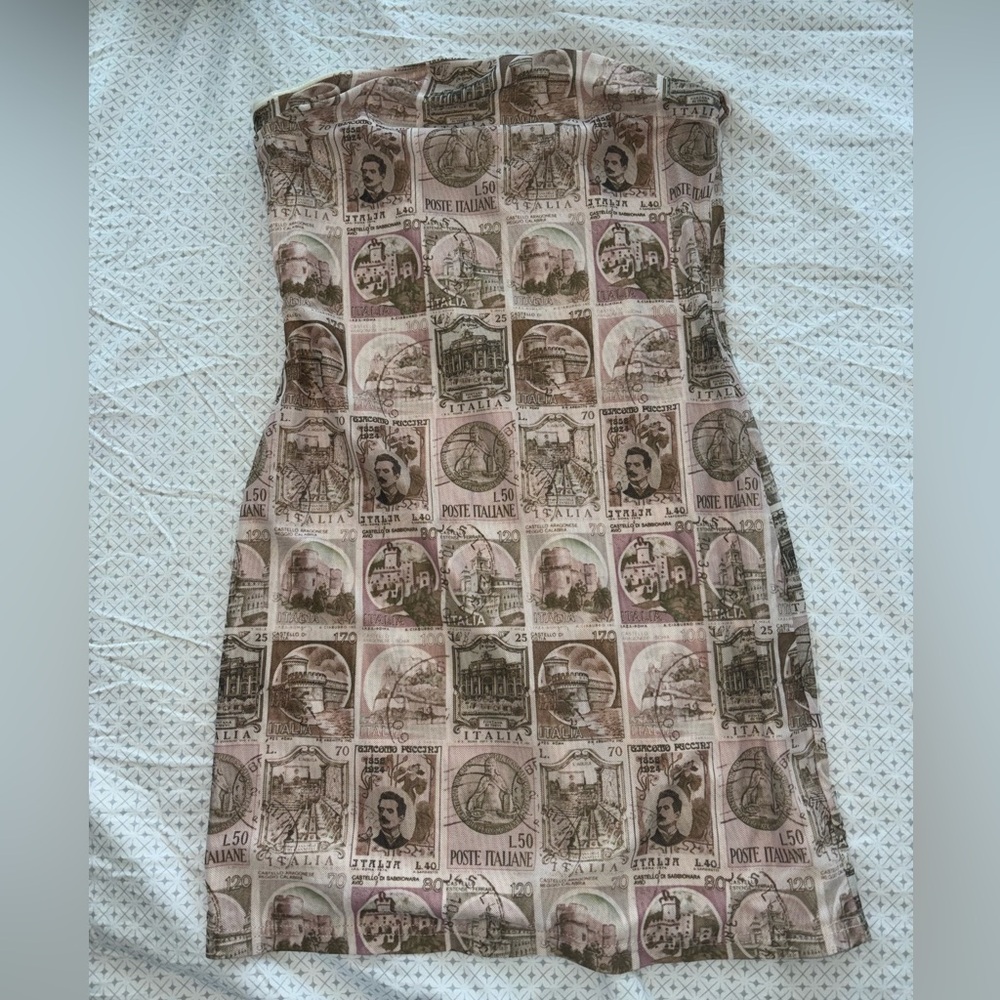 Tiger Mist Arrienne Mini Dress in Stamp Print